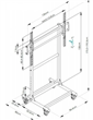 STAND LED TV VESA PLAB 1035 800X400 100KGS